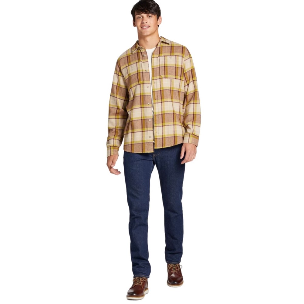 Alpine Design Mens Size L Flannel Long Sleeve Button Down Shirt Tree Moss NWT - Picture 4 of 6